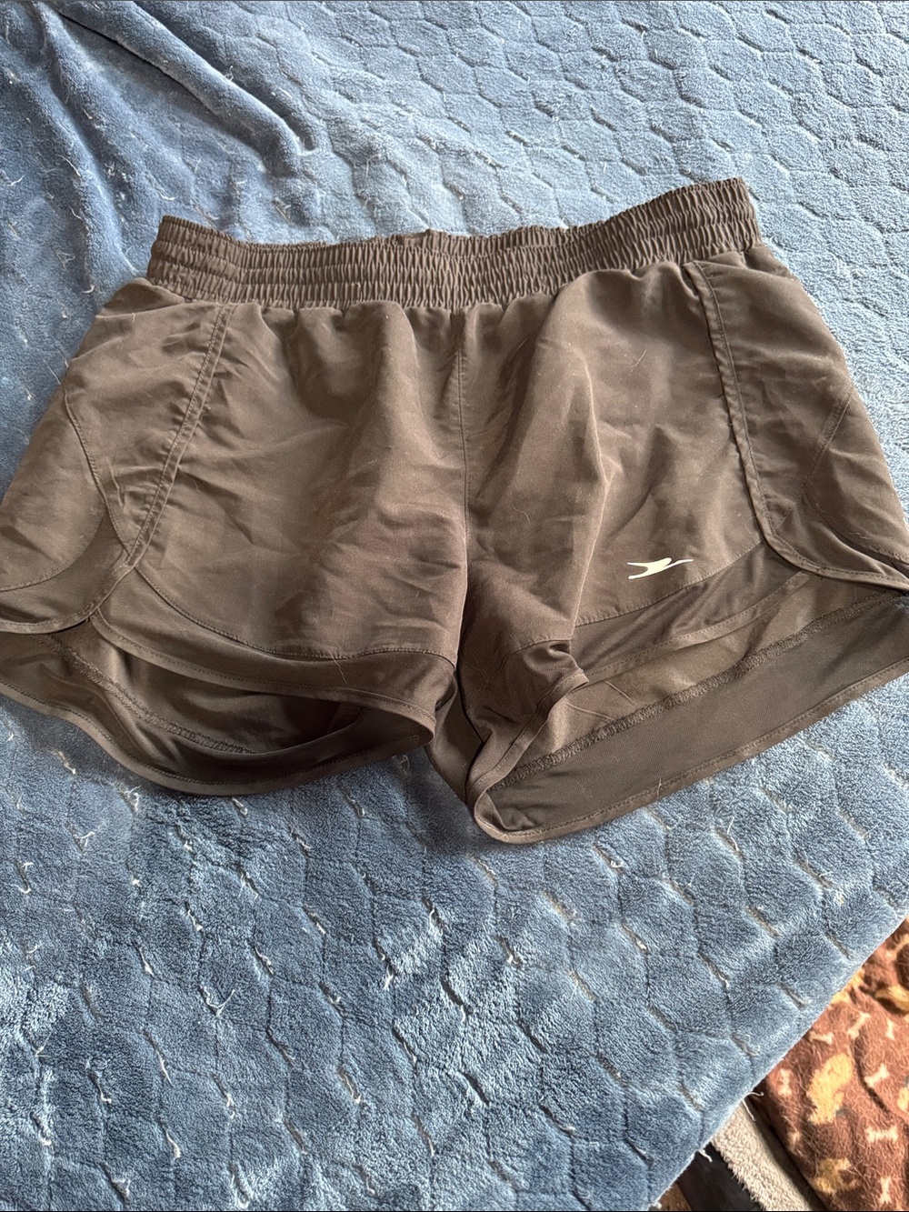 Women’s Black Athletic Shorts with Elastic Waistband